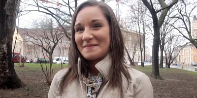 Euro barmaid Myrna Joy fucked for money