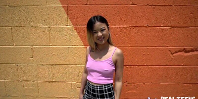 Petite Asian teen loves thick pricks deep inside her