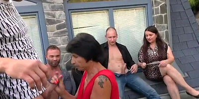 Lecherous minxes compete who is best at cock sucking