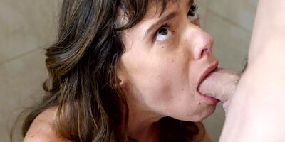 MomsTeachSex: Small boobs & petite Vera King in thong orgasm