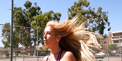 Big Tits in Sport - Wet Tasha Reign squirts porno