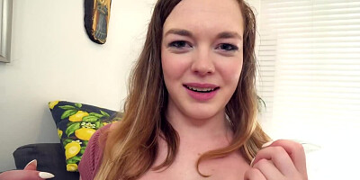 Samantha Reigns blows her big-dicked stepbro and licks his balls