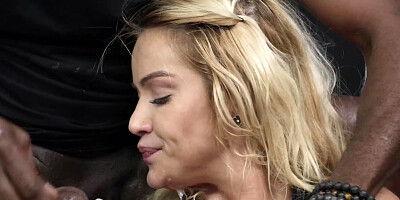 Cherry Kiss will sloppily suck on an oversized BBC