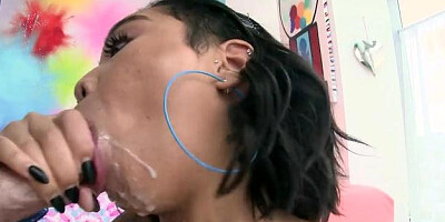 Swallowed: Honey Gold lusts gagging