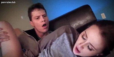 Step-siblings spend a night fucking each other