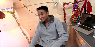Porn team throws a sex party in the office in honor of Christmas