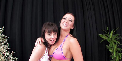 Wet Jayden Jaymes and Penny Flame's big tits xxx