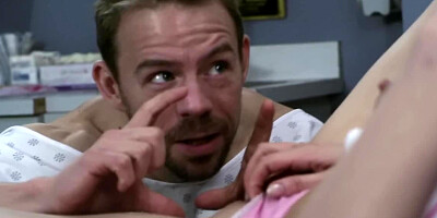 Blonde nurse helps patient satisfy his dirty fantasies