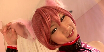 Japanese darling is surrounded by cocks that need to be licked and sucked
