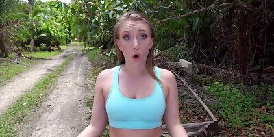 Unseemly teen doesn't feel shy to be penetrated by the black man