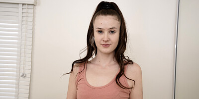 Foxy girl Athena Heart is fucked at he porn casting