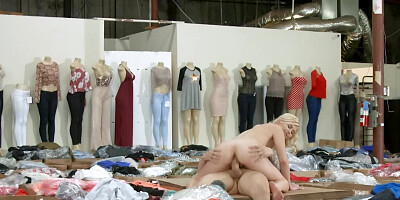 Ravishing blonde is fucking with one very lucky customer