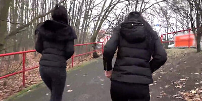 Fake agent fucks teen twin sisters for money