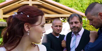 The loan shark interrupts the wedding and fucks the bride