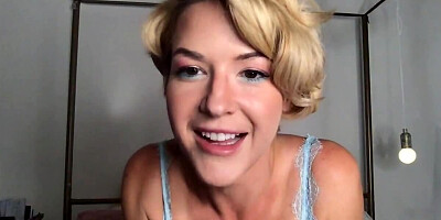 Kit Mercer performs rough sexual affair with sex toy on camera