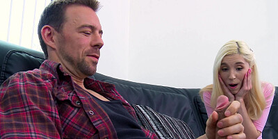 Pink twat welcomes hard cock right after tender blowjob