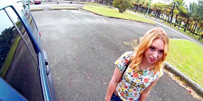 Lucy Tyler is picked up outside and fucked hard