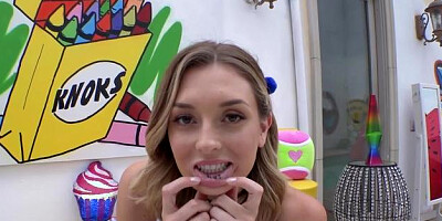 Nympho - Charlotte Sins in skirt hardcore squirt