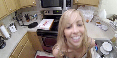 Amateur blonde loves when her man is filming their sexual intercourse