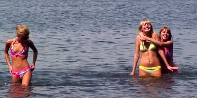 Petite modest babes from Russia didn't hurry to undress