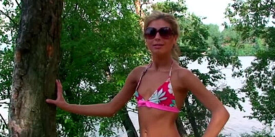 Petite modest babes from Russia didn't hurry to undress