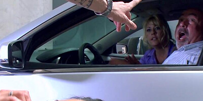 Pornstars Like It Big: Inked Veronica Avluv cumshot in thongs