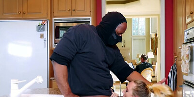 AJ Applegate is fucked in face and cunt by black stud