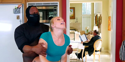 AJ Applegate is fucked in face and cunt by black stud