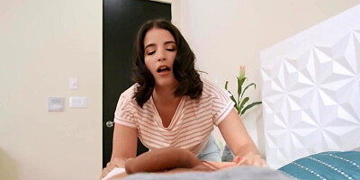 Guy cheats on busty Latina girlfriend with her slutty roommate