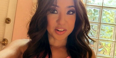 Blowjob from a Bikini Babe with Tiny Titties