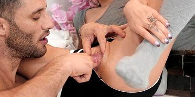 Sneaky Sex - Avery Moon & Damon Dice ass fingering