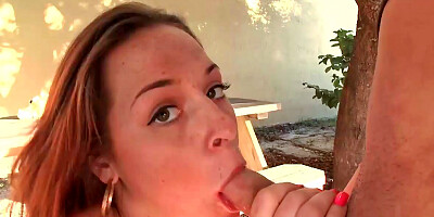 Blowjob and a facial blast for a new office intern