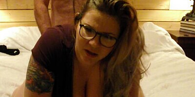 Sexy nerd won't stop cumming