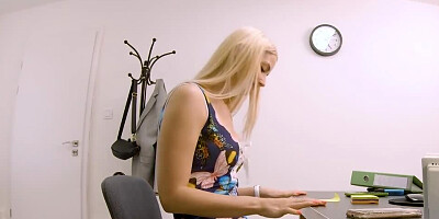 Memories of fucking charmer in office are forever for creditor