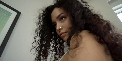 Hot Latina stepsis pleases bro with her mouth and cunt