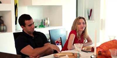 Cute slut Angel Smalls fucked by stepbro