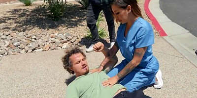 Nurse has to heal patient by any means so nailing is good idea