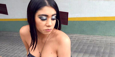 Public Pickups: Giselle Montes in boots throat fuck