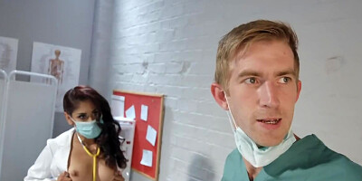 Lustful doctor and nurse forget about all rules and have sex