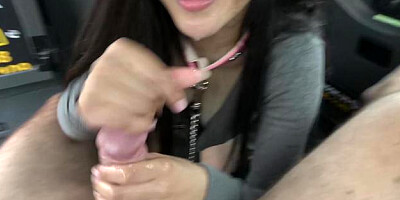 Amateur Rae Lil Black craving handjob in HD