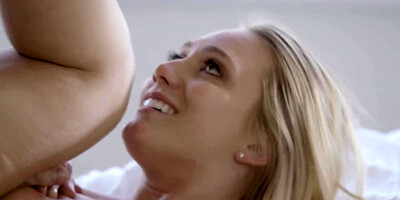 Alluring blonde mommy lets her stepson enjoy sex