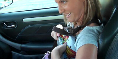 StreetBlowjobs - Skinny Bella blowjob cum threeway