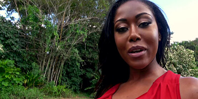 Moriah Mills brings her big tits and black booty to a fuck scene