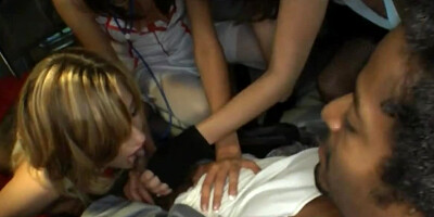 Young and horny nurses are checking the functionality of his black dick