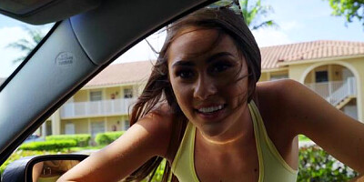 Public Pickups - Amateur MacKenzie Mace reverse cowgirl