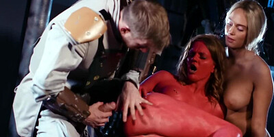 Lustful dude bangs some freaky alien chicks