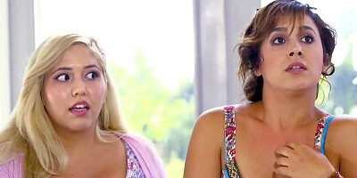 Busty brunette bombshell milf get banged by young guy