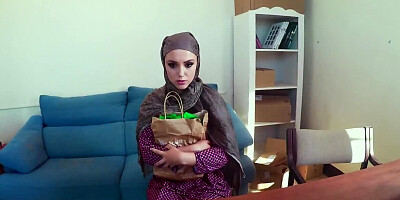 Beautiful Muslim sweetheart is desperate for a job