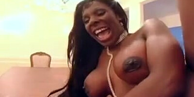 Scorching black attempt a immense rod in her ass2
