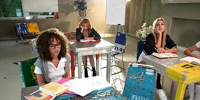 Teacher fucks Latina's ass to punish for smoking